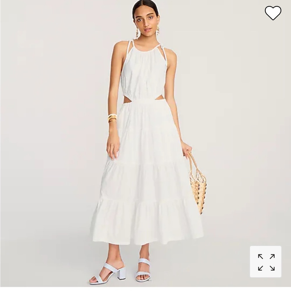 J Crew Harbour side-cutout dress